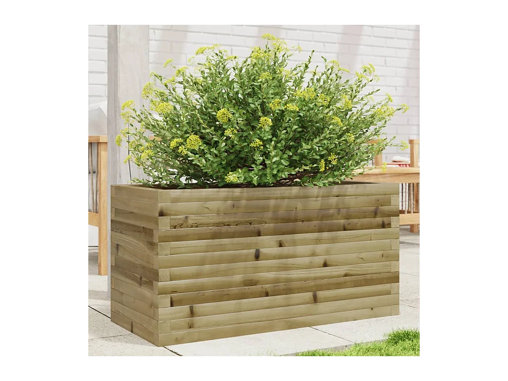 Jardinière 90x40x45,5 cm bois de pin imprégné