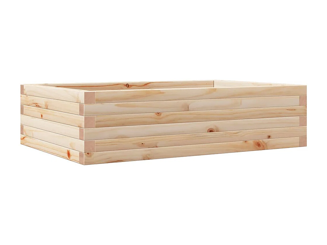 Jardinière 90x60x23 cm bois de pin massif