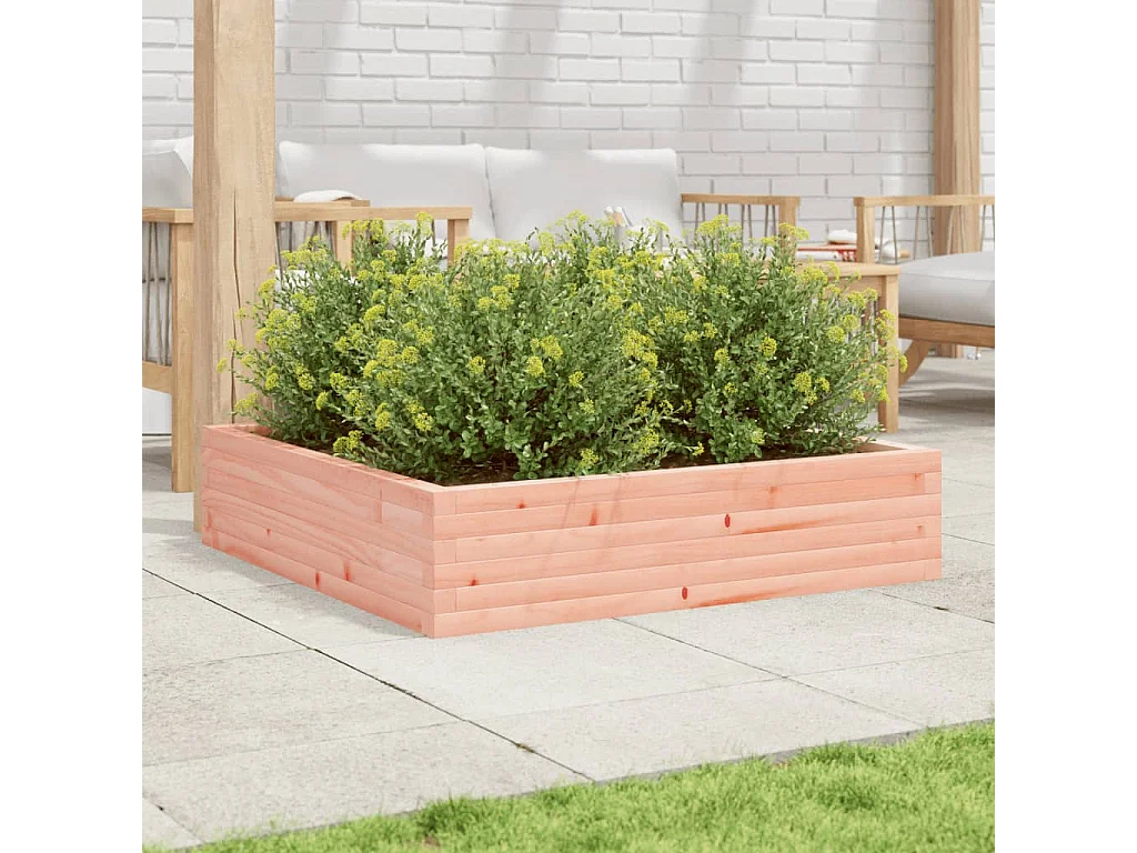 Pflanzkübel 100x100x23 cm Massivholz Douglasie