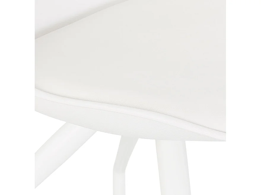 Bürostuhl auf Rollen - SKIN - wit - 60x60x92 cm