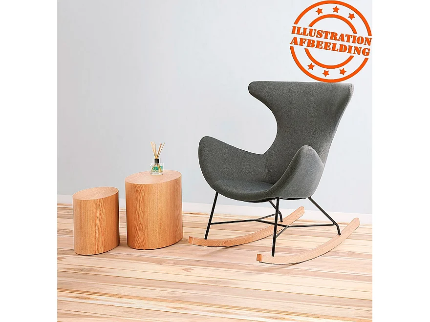 Set mit 2 Beistelltischen - SOKLE - zwart - 48x33x40 cm