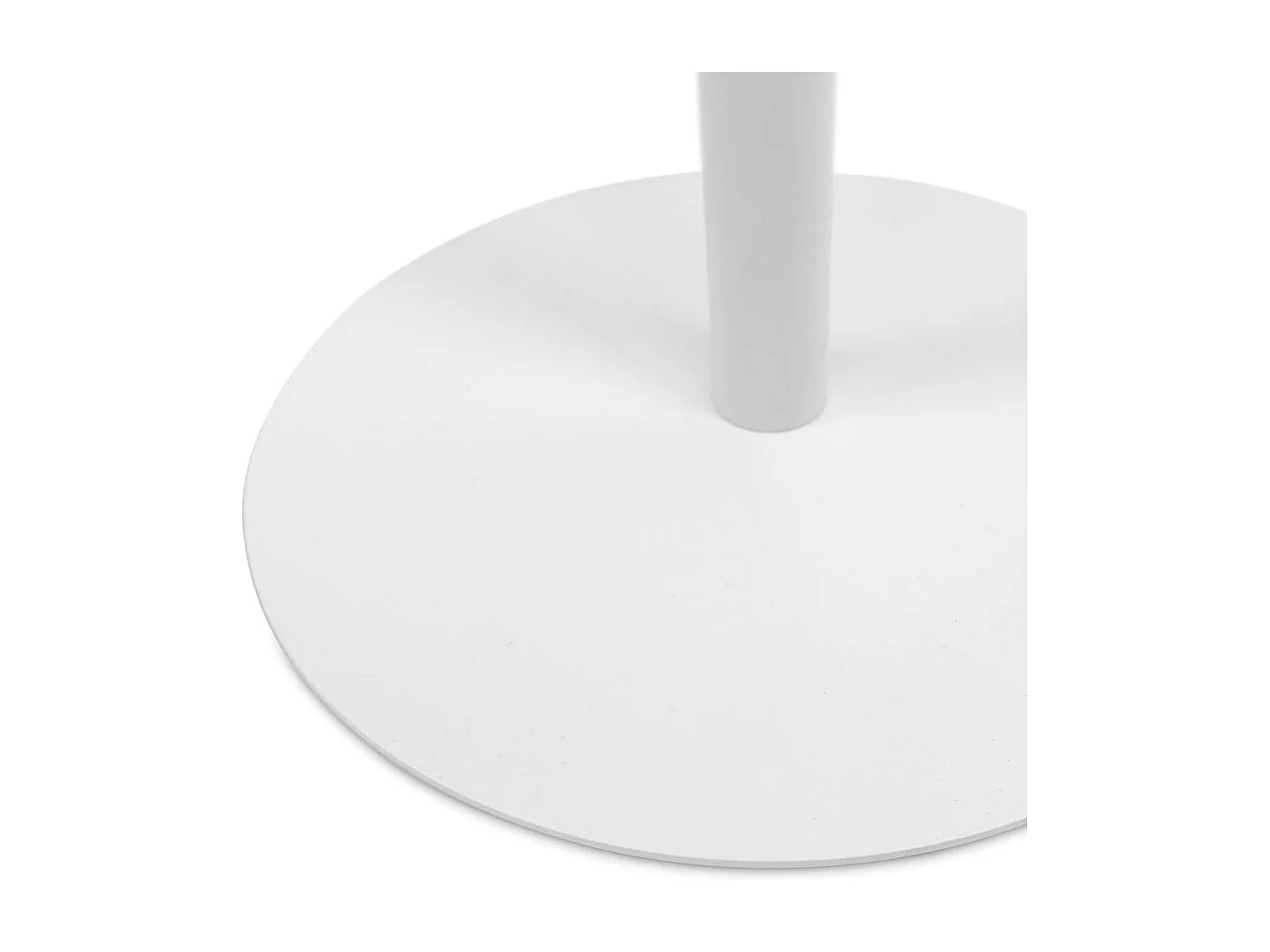 Ovaler Beistelltisch - MASA - Weiß - 42x31x45 cm