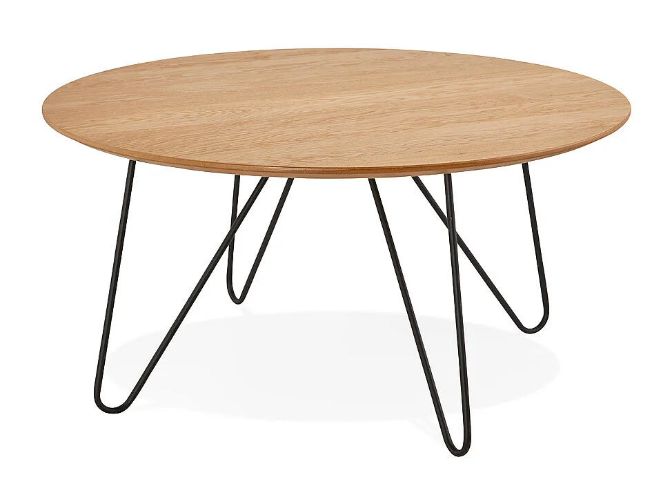 Couchtisch im Wohnzimmer - PLUTO - beige - 80x40x80 cm