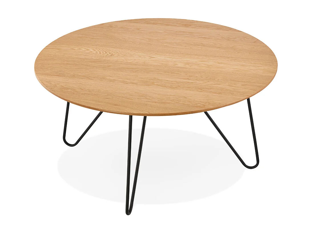 Couchtisch im Wohnzimmer - PLUTO - beige - 80x40x80 cm