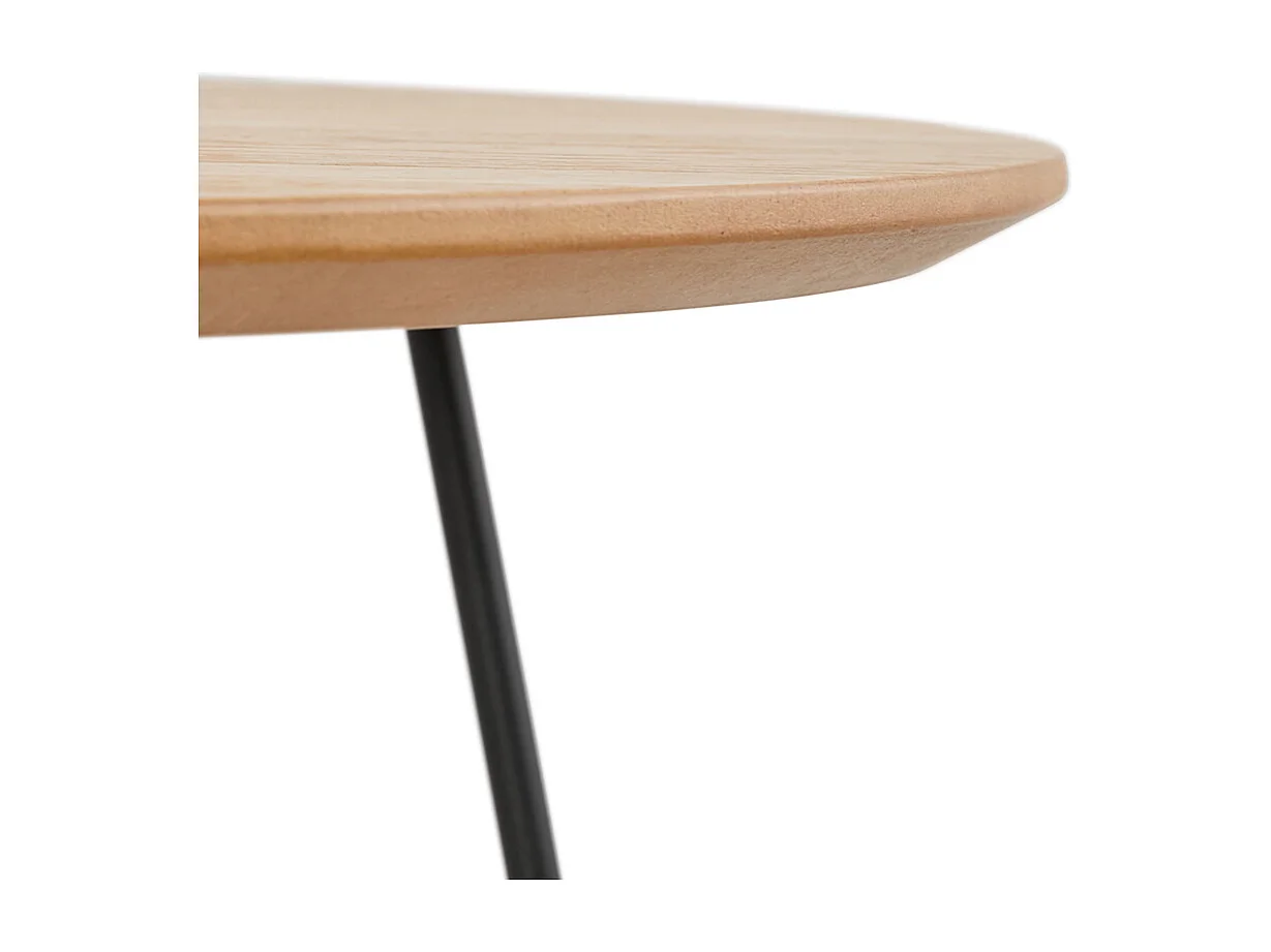 Couchtisch im Wohnzimmer - PLUTO - beige - 80x40x80 cm