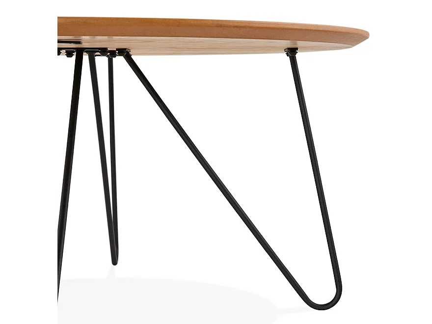 Couchtisch im Wohnzimmer - PLUTO - beige - 80x40x80 cm