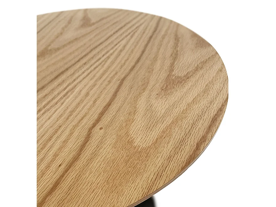 Runder Beistelltisch - DILA - Beige - 40x40x45 cm