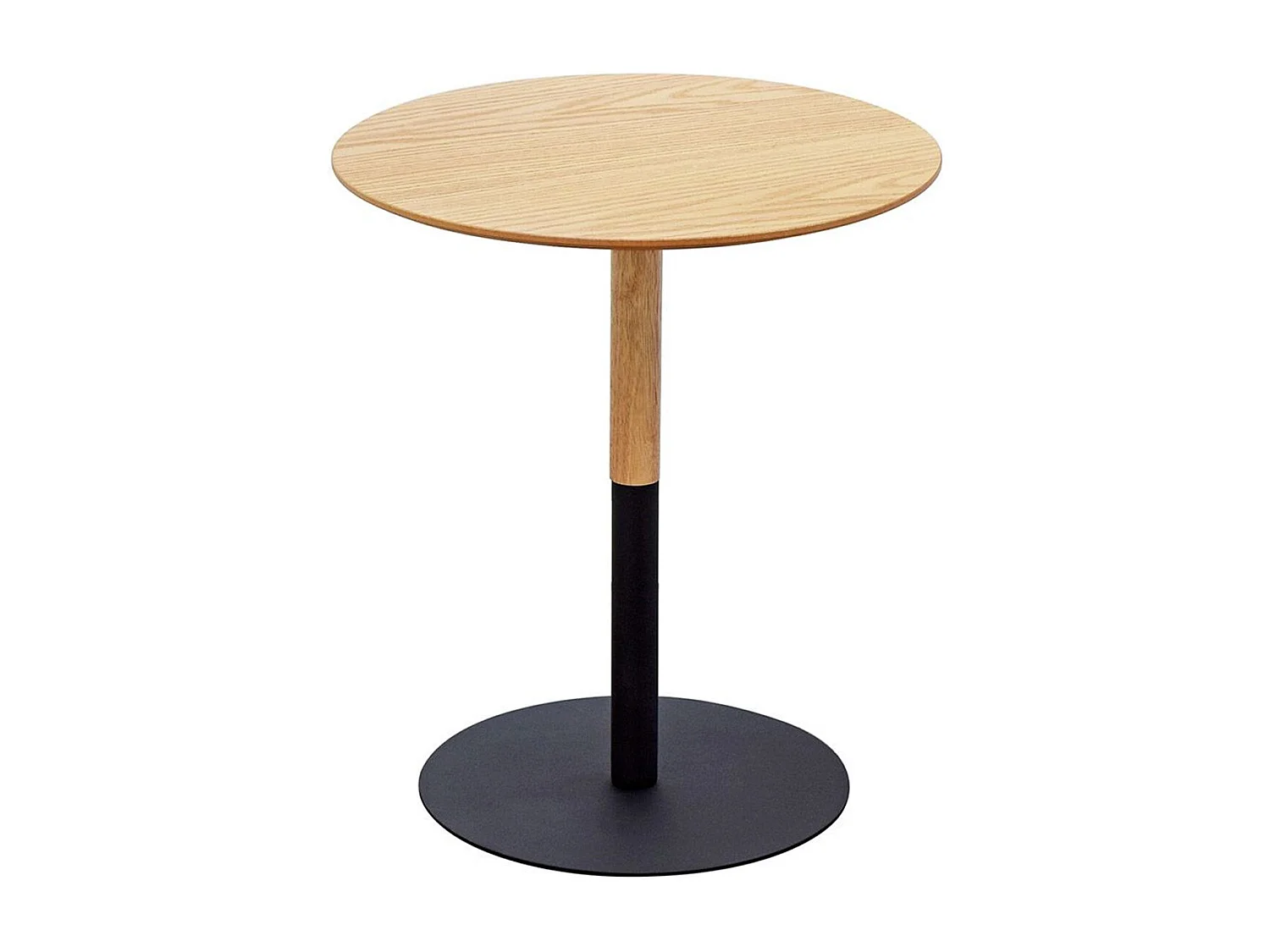 Table d'Appoint Design "Rhoda" 40cm Naturel & Noir