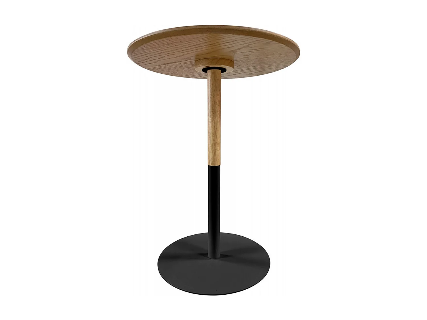 Table d'Appoint Design "Rhoda" 40cm Naturel & Noir