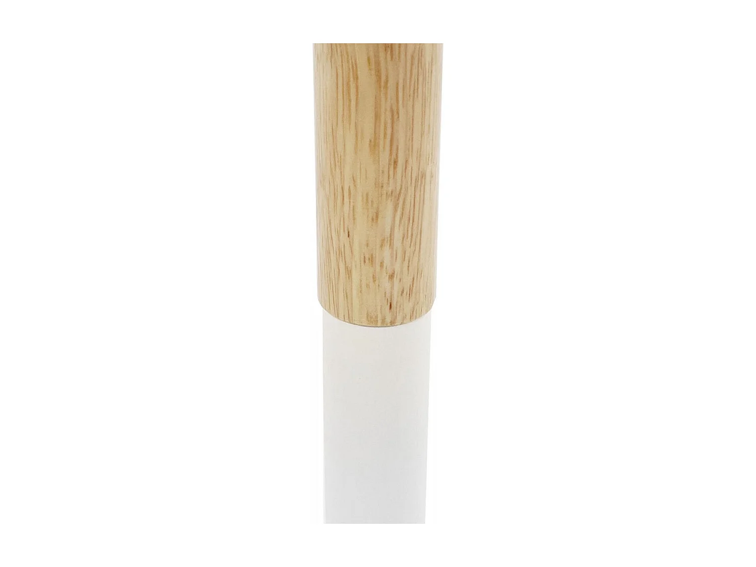 Table Basse Design "Rhoda" 48cm Naturel & Blanc