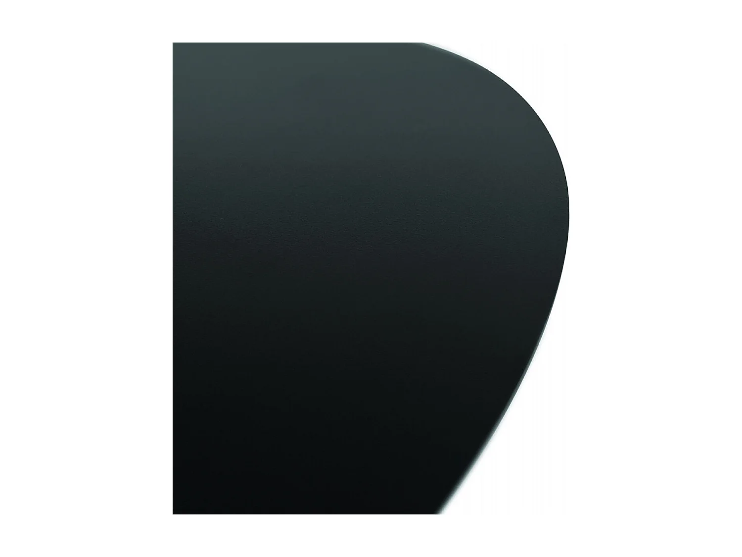 Table d'Appoint Ovale en Métal "Melisa" 45cm Noir