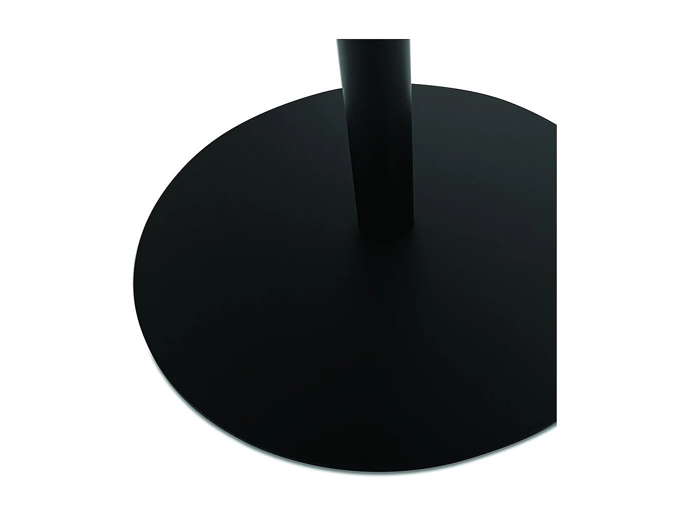 Table d'Appoint Ovale en Métal "Melisa" 45cm Noir
