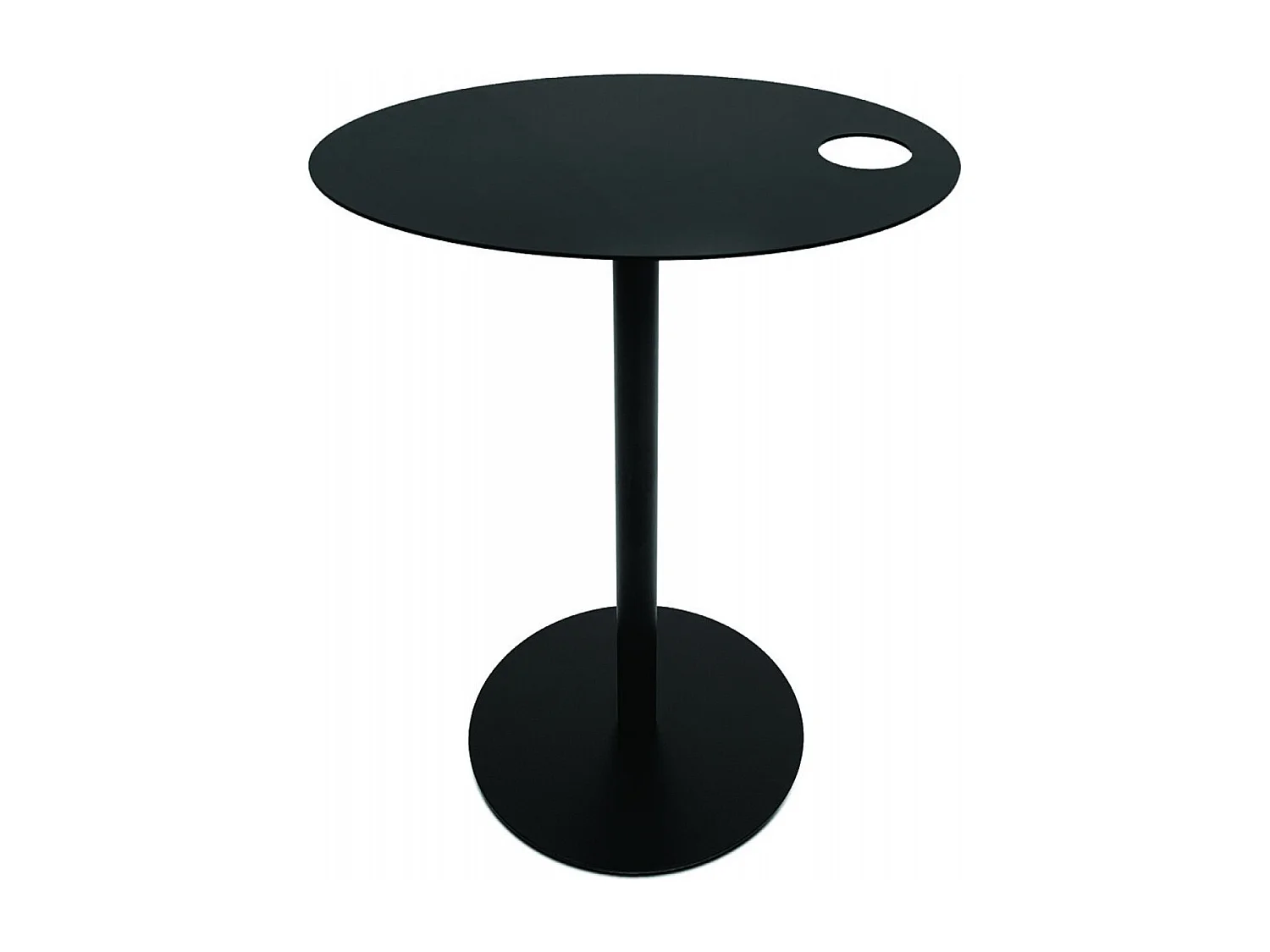 Tavolino ovale -MASA - Nero - 42x31x45 cm