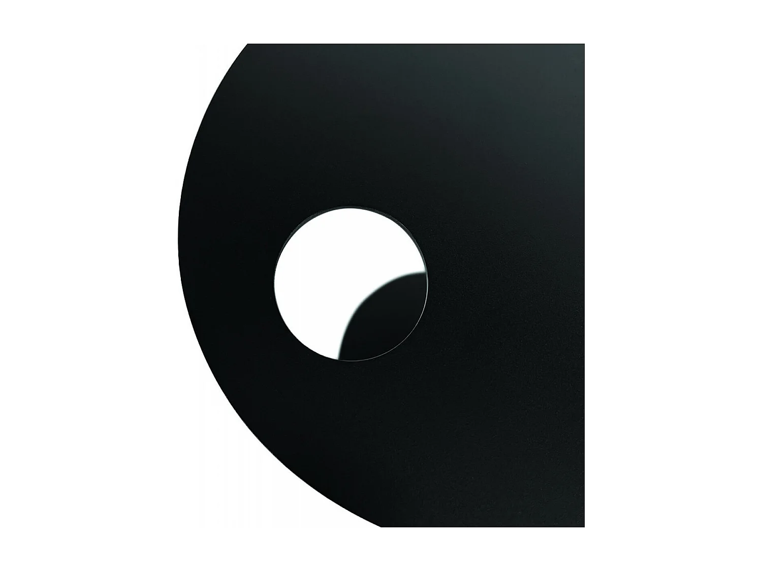 Tavolino ovale -MASA - Nero - 42x31x45 cm