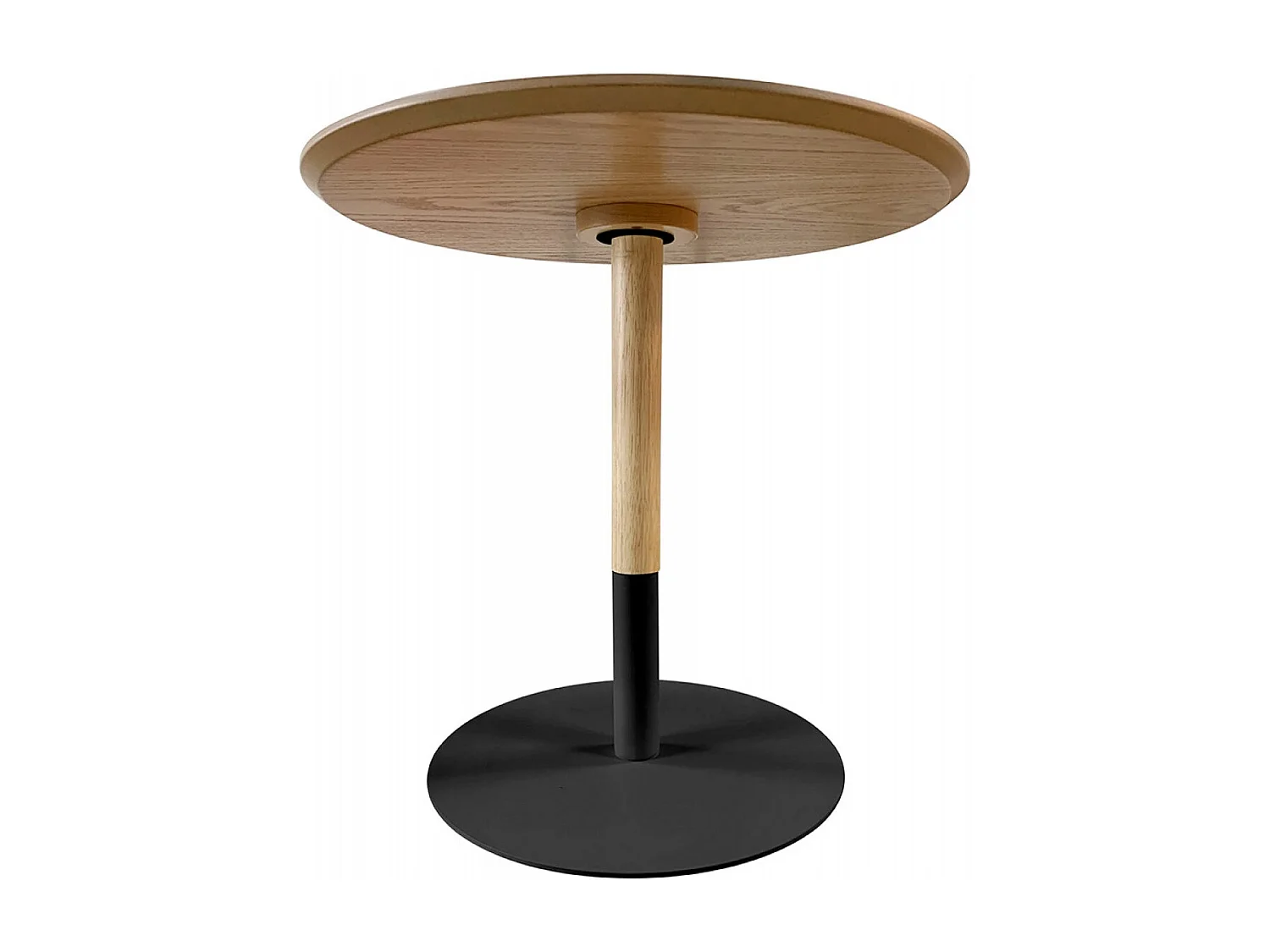 Table Basse Design "Rhoda" 48cm Naturel & Noir