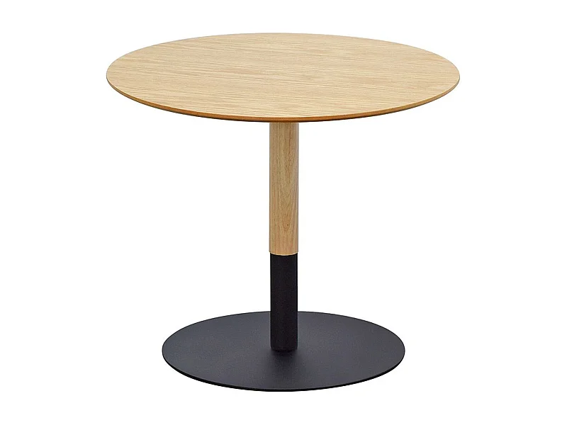 Table Basse Design "Rhoda" 48cm Naturel & Noir