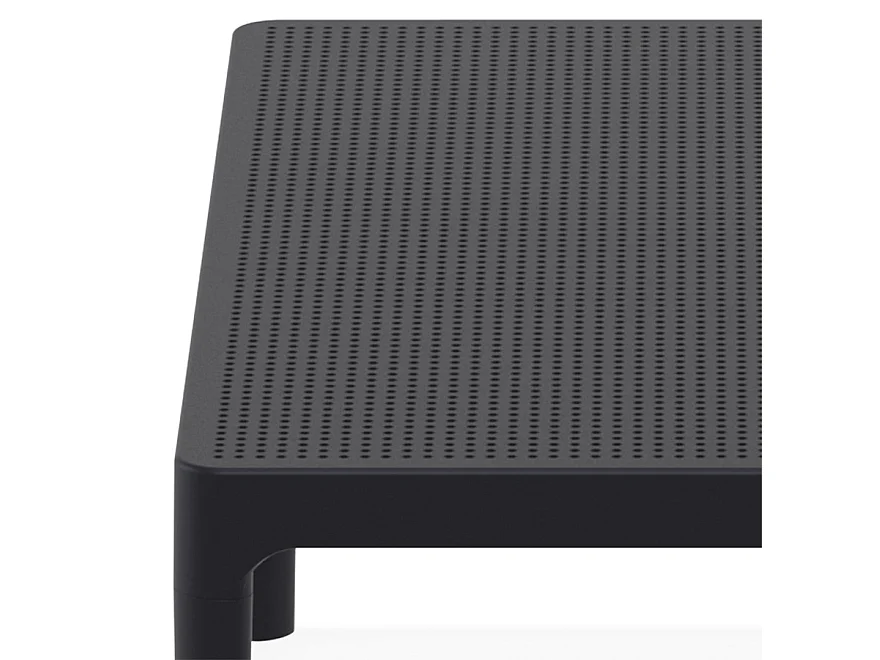 Garten-Couchtisch - DOTY - Schwarz - 100x60x40 cm
