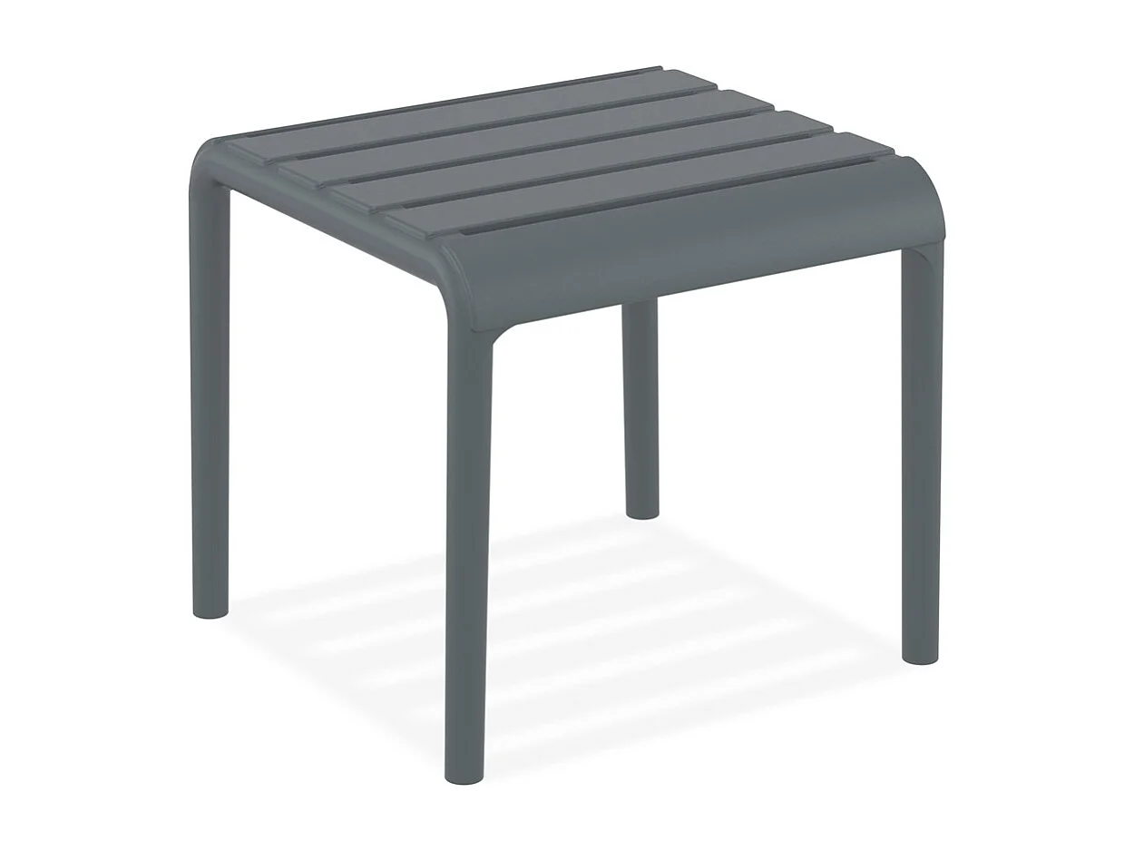 Niedriger Tisch - SIDONY - grau - 42x41x40 cm