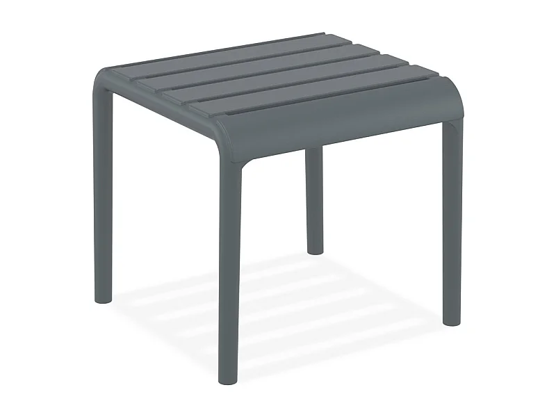 Niedriger Tisch - SIDONY - grau - 42x41x40 cm