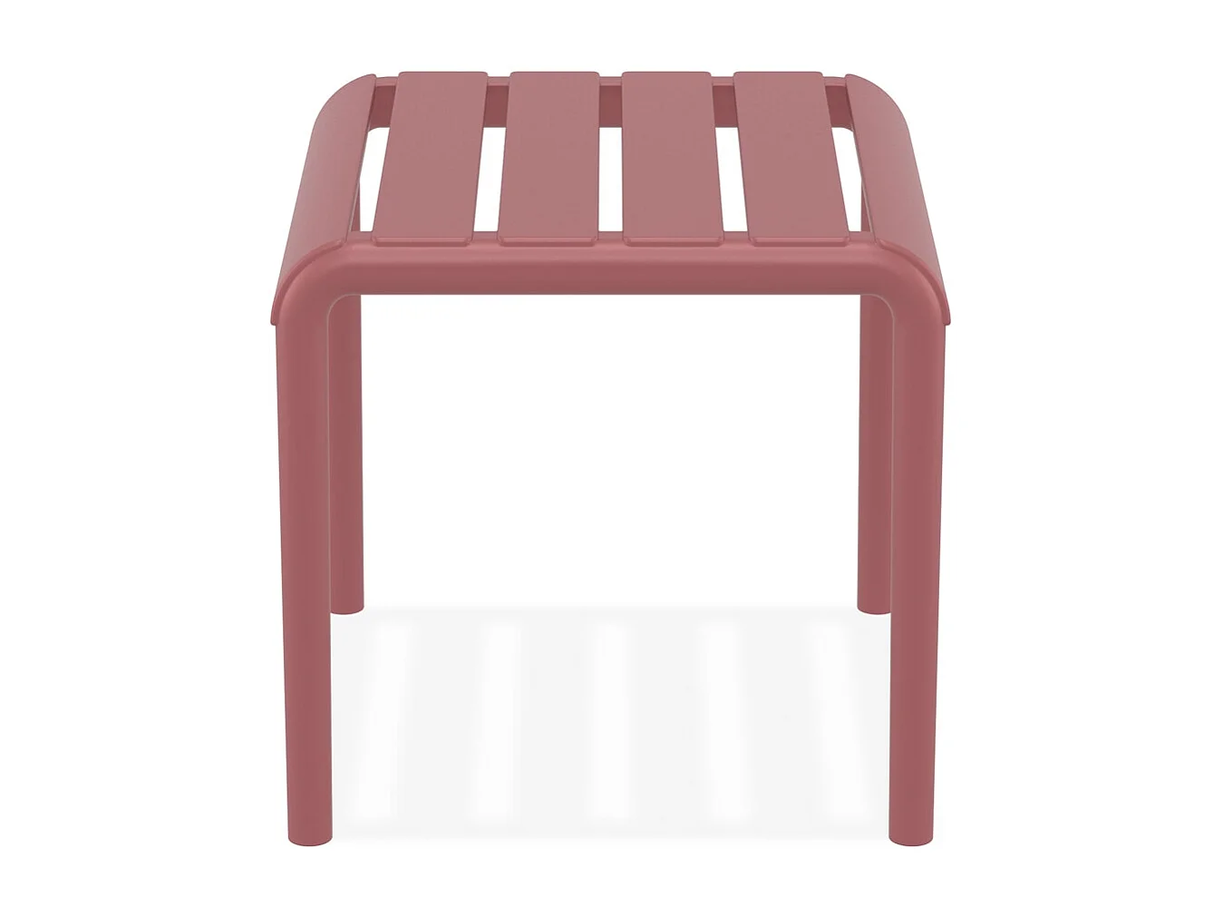 Tavolo basso -SIDONY - Rosso - 42x41x40 cm