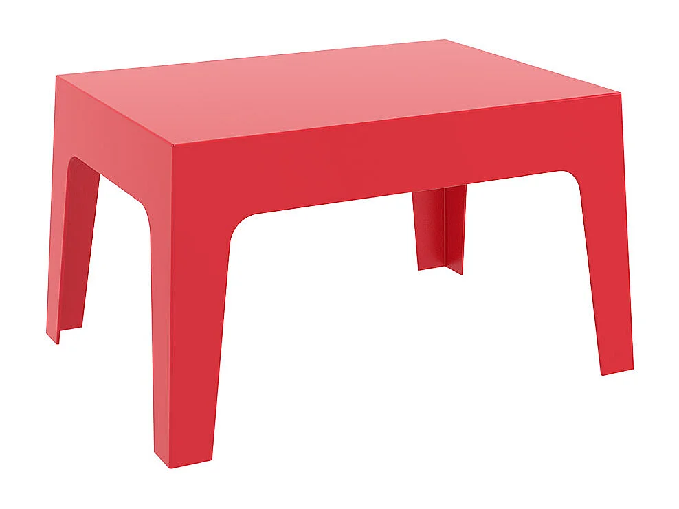 Designertisch - MARTO - Rot - 77x56x43 cm