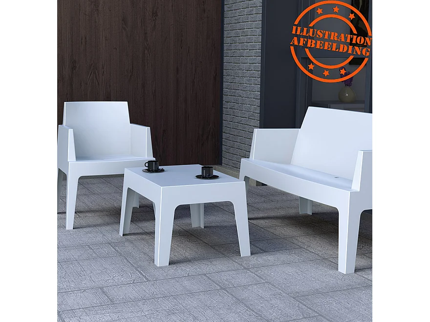 Designertisch - MARTO - zwart - 77x56x43 cm