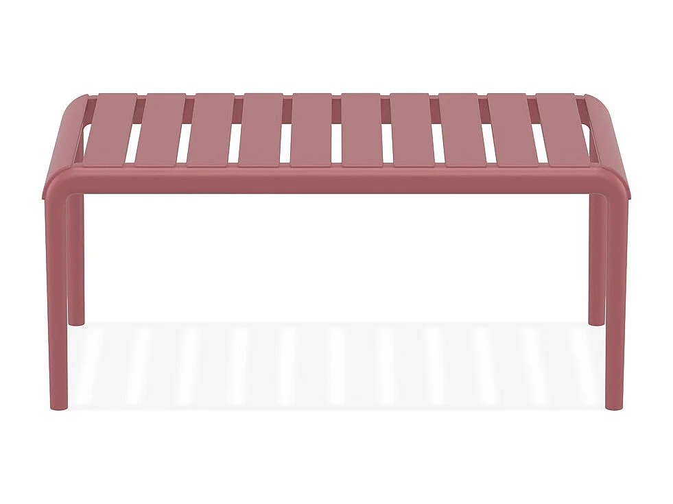 Tavolo basso -SIDONY XL - Rosso - 90x50x40 cm