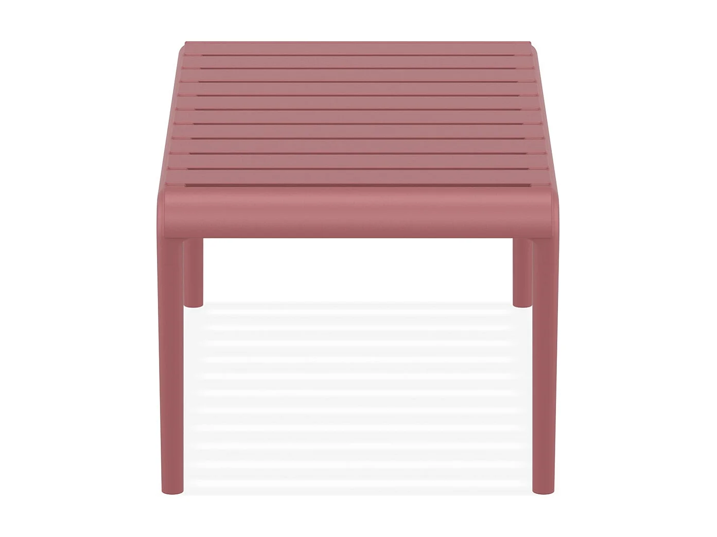 Tavolo basso -SIDONY XL - Rosso - 90x50x40 cm