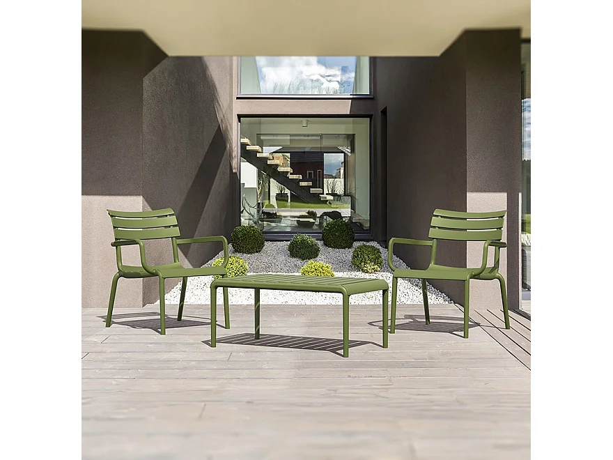 Niedriger Tisch - SIDONY XL - Mol - 90x50x40 cm