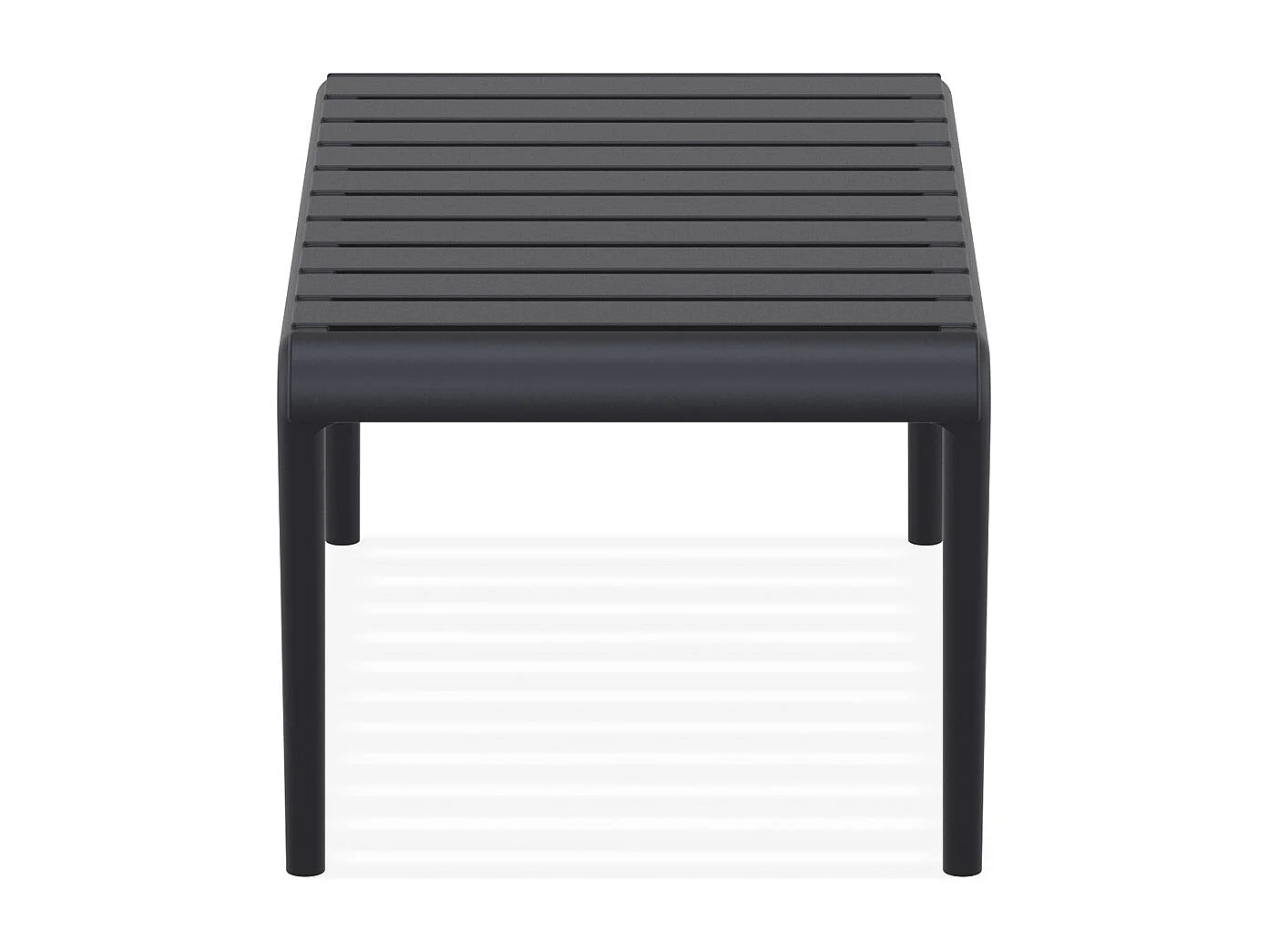 Niedriger Tisch - SIDONY XL - Schwarz - 90x50x40 cm