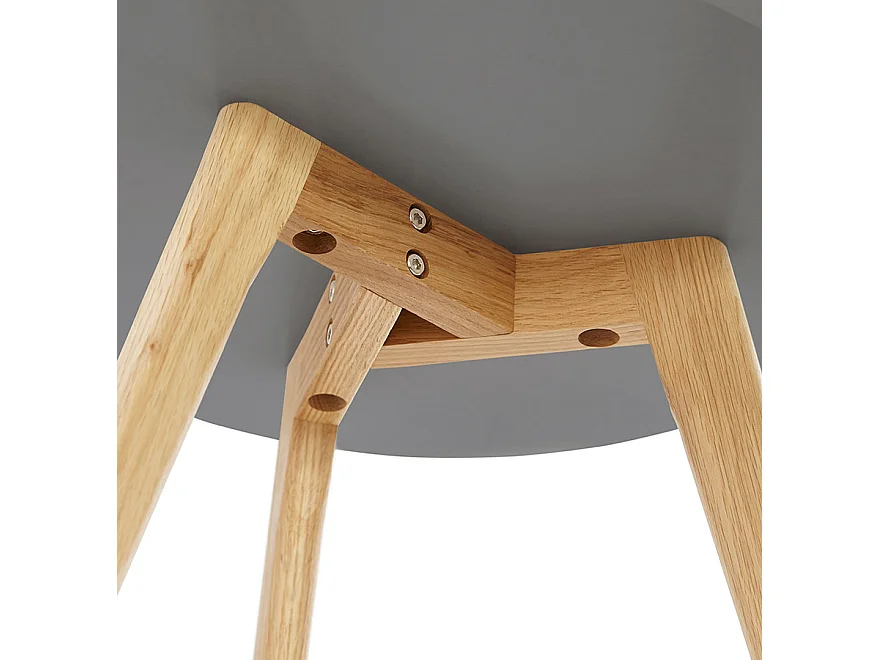 Runde Satztische - GABY - grau - 50x50x45 cm