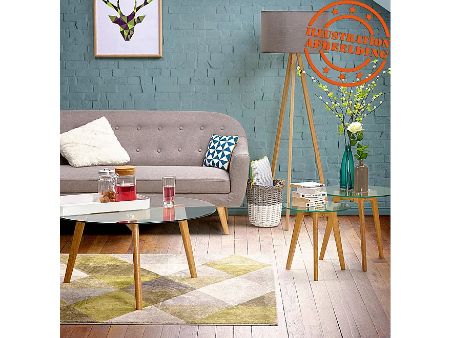 Runder Satztisch - LOVYOU - transparent - 50x50x45 cm