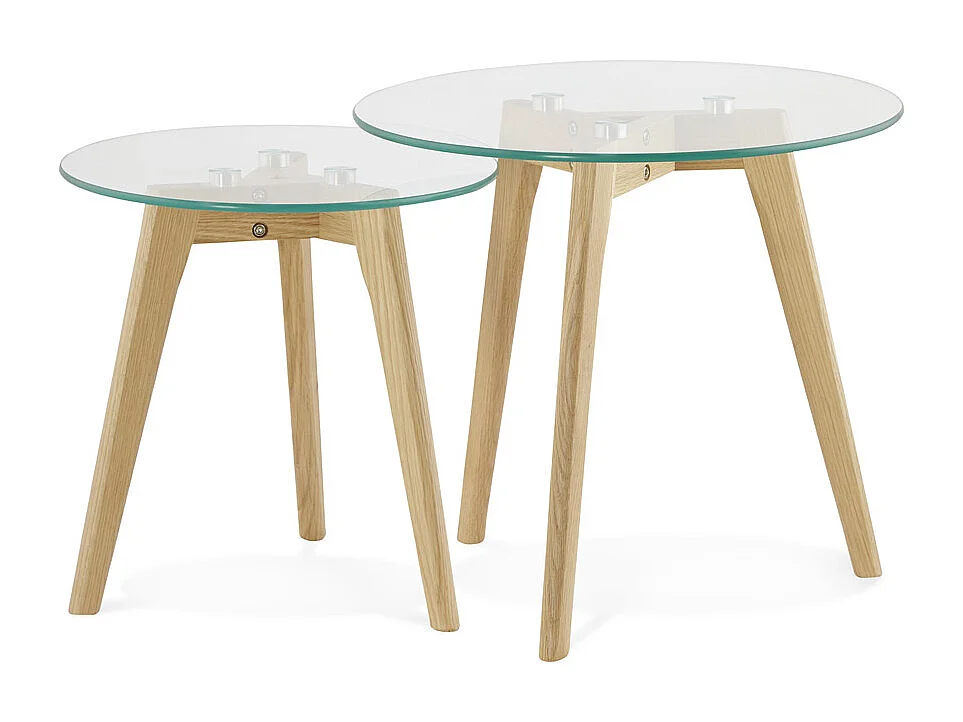 Runder Satztisch - LOVYOU - transparent - 50x50x45 cm