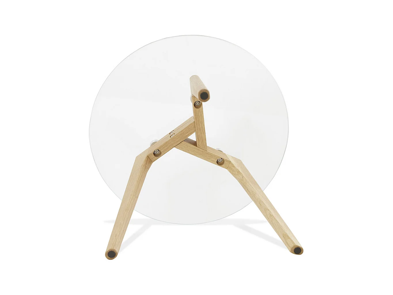 Runder Satztisch - LOVYOU - transparent - 50x50x45 cm