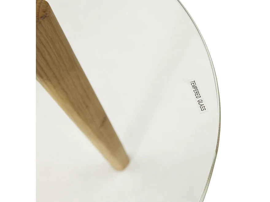 Runder Satztisch - LOVYOU - transparent - 50x50x45 cm