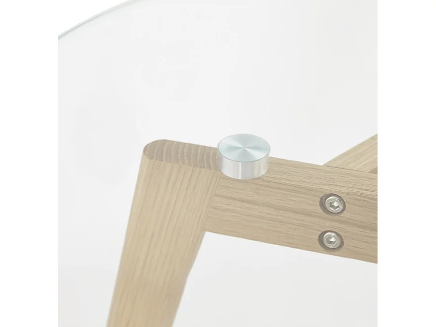 Runder Satztisch - LOVYOU - transparent - 50x50x45 cm