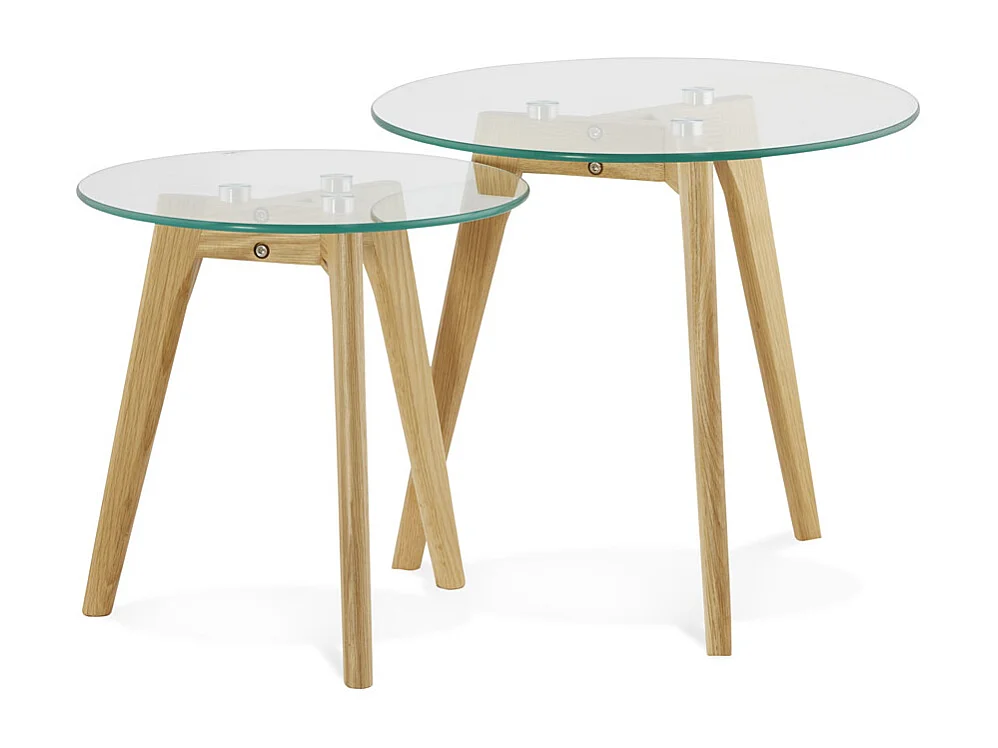 Runder Satztisch - LOVYOU - transparant - 50x50x45 cm