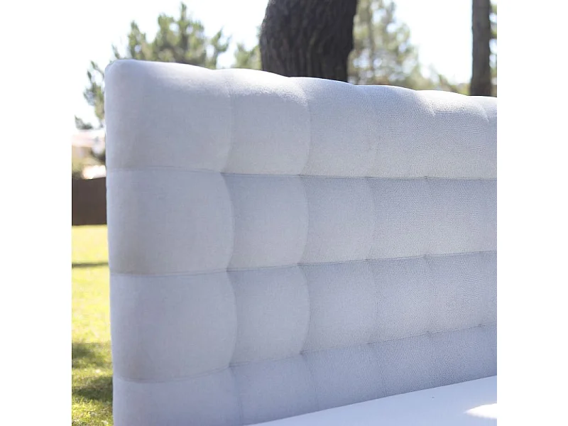 Tête de lit 1 place VERSAILLES Gamme Prestige Hôtel, Capitonnée avec Tissus de Qualité Supérieure, 90 x 105cm