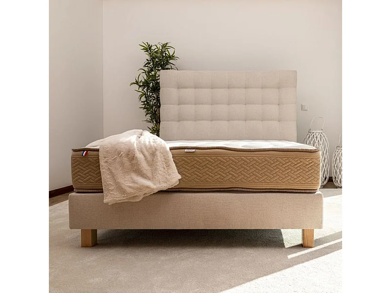 Tête de lit 1 place VERSAILLES Gamme Prestige Hôtel, Capitonnée avec Tissus de Qualité Supérieure, 90 x 105cm