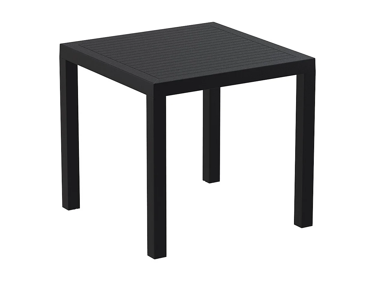 Terrassentisch - CANTINA - Schwarz - 80x80x75 cm