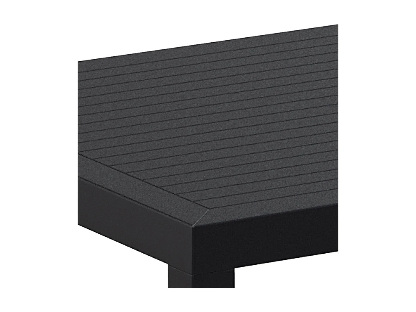 Terrassentisch - CANTINA - Schwarz - 80x80x75 cm