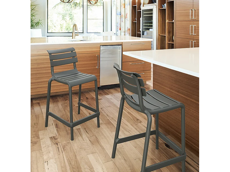 Mittelhoher Snackhocker - NOBU MINI - Grün - 52x55x95 cm