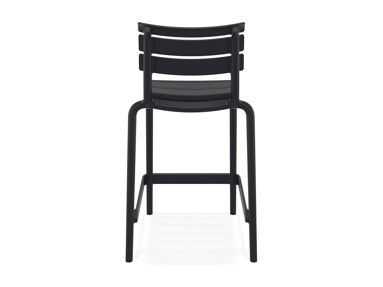 Mittelhoher Snackhocker - NOBU MINI - Schwarz - 52x55x95 cm