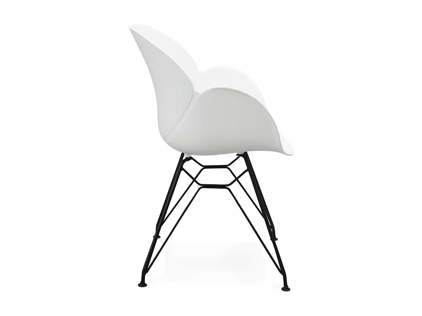 Designerstuhl - SATELIT - wit - 57,5x59x85 cm