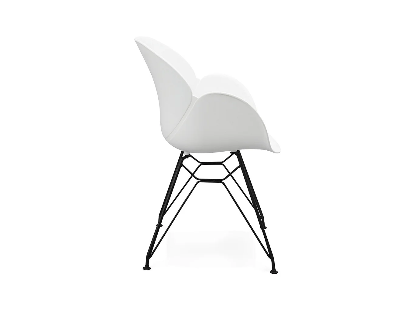 Designerstuhl - SATELIT - wit - 57,5x59x85 cm