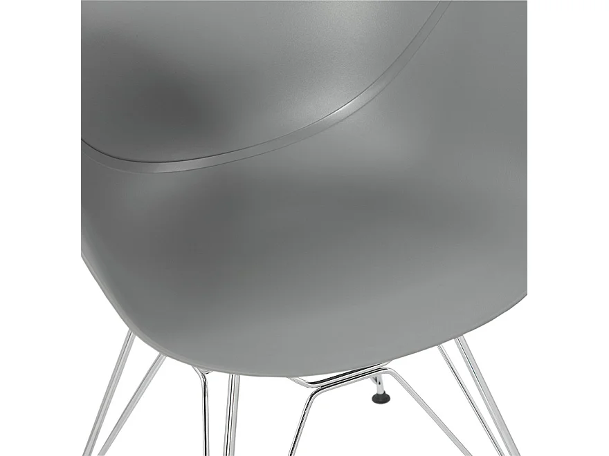 Moderner Stuhl - UNAMI - grijs - 57,5x59x85 cm