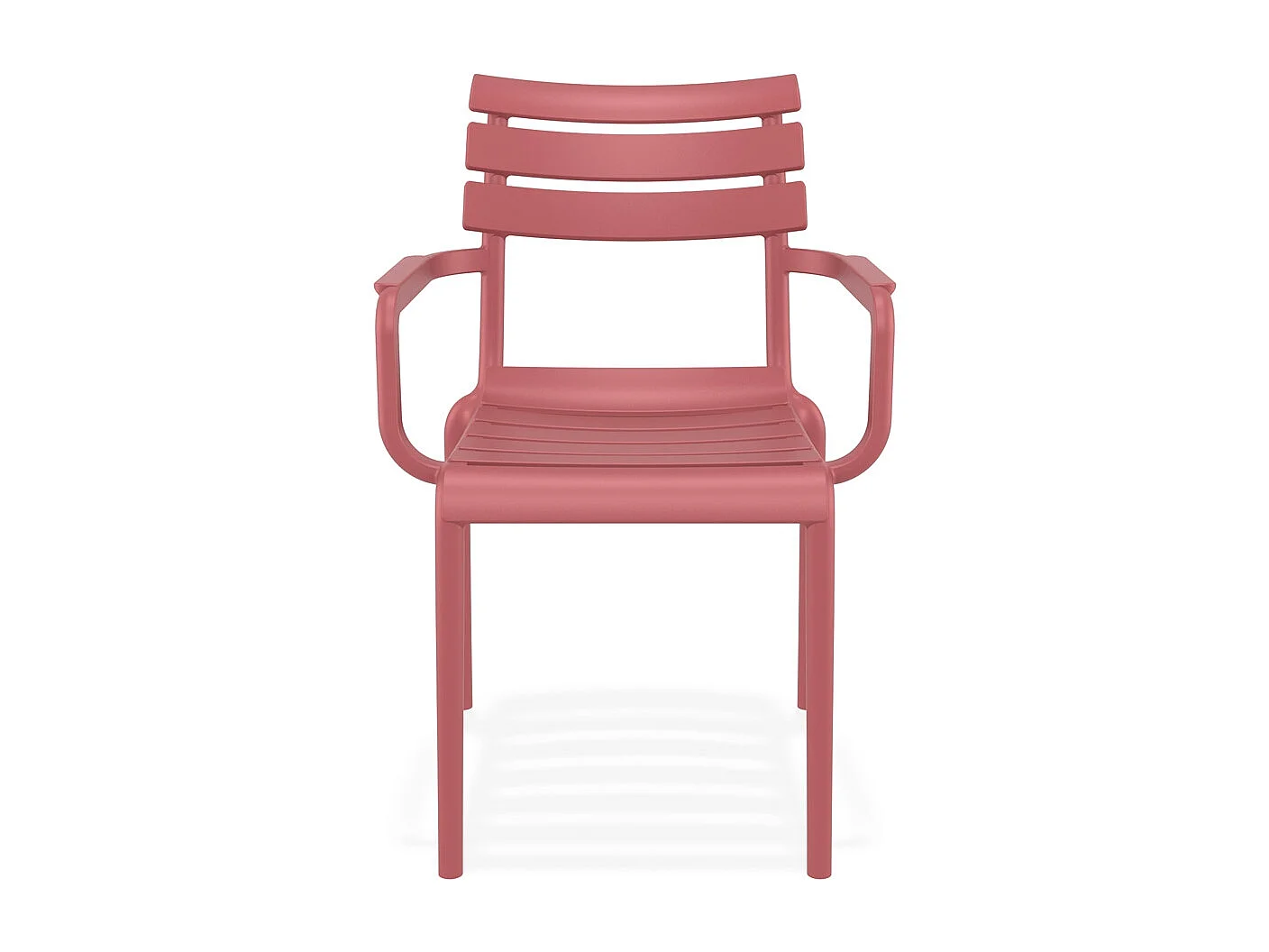 Gartenstuhl mit Armlehnen - FLORA - rood - 58x59x84 cm