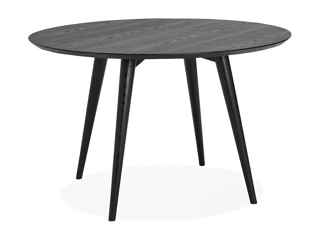 Runder Esstisch - SWEDY - zwart - 120x120x75 cm
