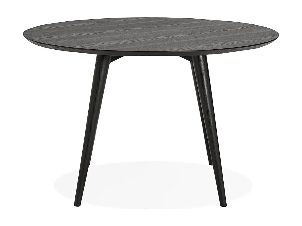 Runder Esstisch - SWEDY - zwart - 120x120x75 cm