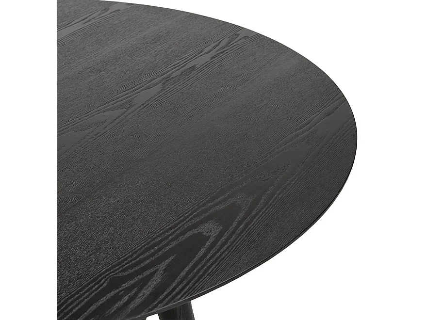 Runder Esstisch - SWEDY - zwart - 120x120x75 cm